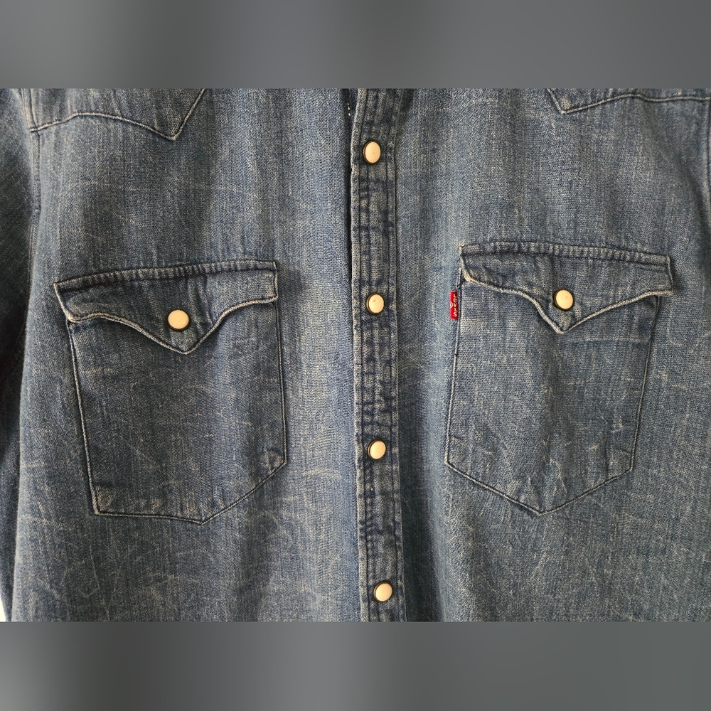 Levis Short Sleeve Denim Shirt - Picture 4 of 6